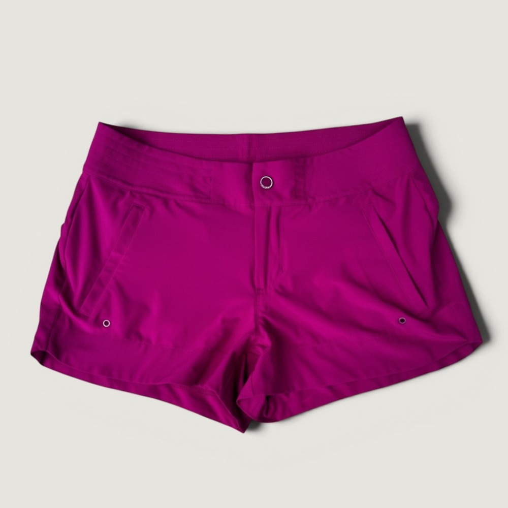 Athleta Shorts Women 6 Magenta Purple Excellent Hiking Outdoor